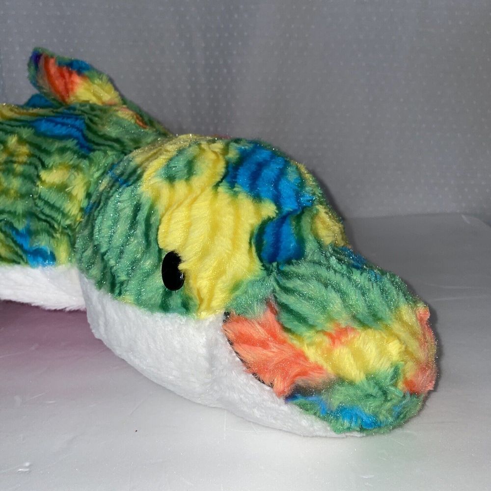 Flip A Zoo Flipazoo 18” Tessa Rainbow Dolphin &Blushes Seal Stuffed Animal Plush